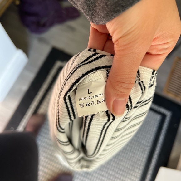 Striped Black and White Maxi Dress - Picture 8 of 8